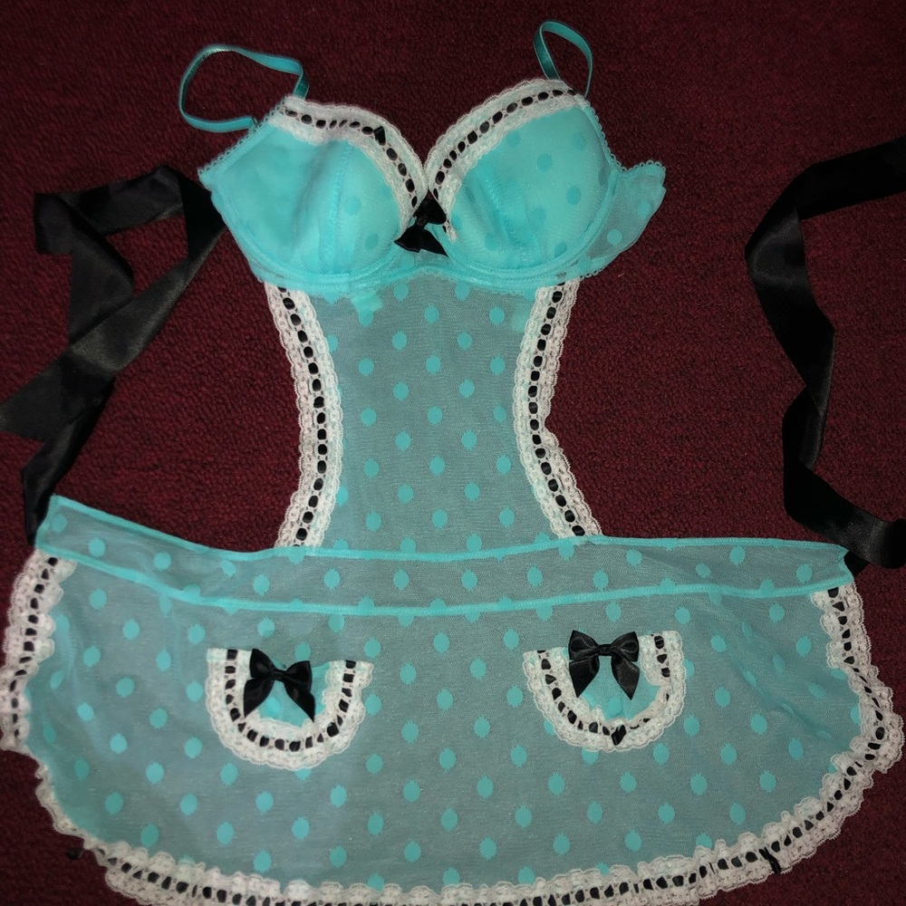 Victoria’s Secret light blue lingerie